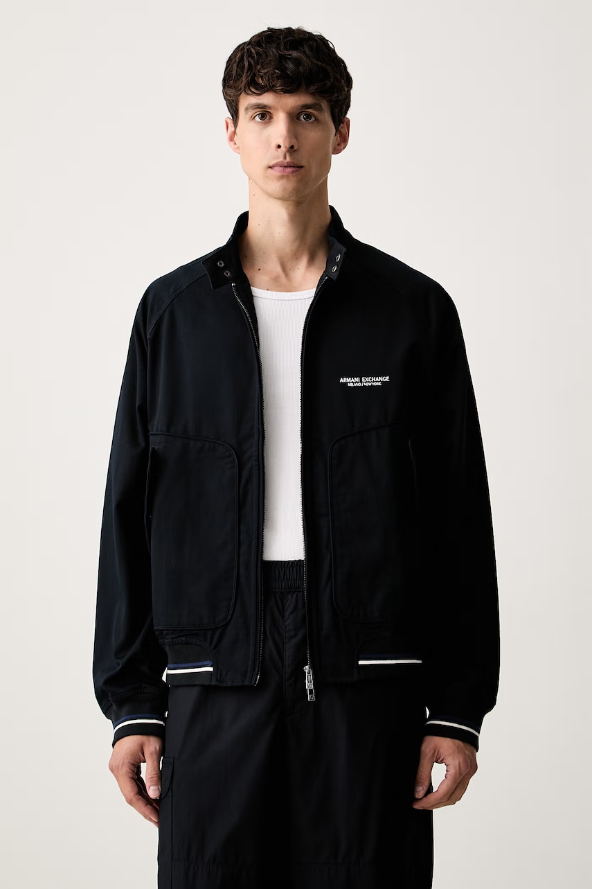 Armani Exchange kurtka przejściowa męska bawełniana