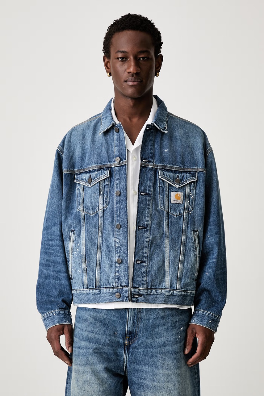 Carhartt WIP Helston krótka kurtka jeansowa męska