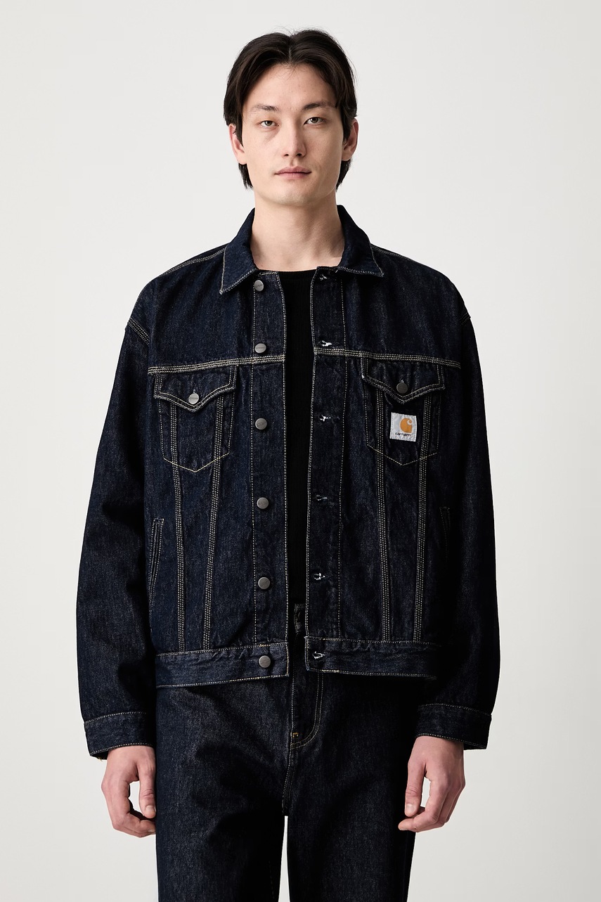 Carhartt WIP Helston krótka kurtka jeansowa męska