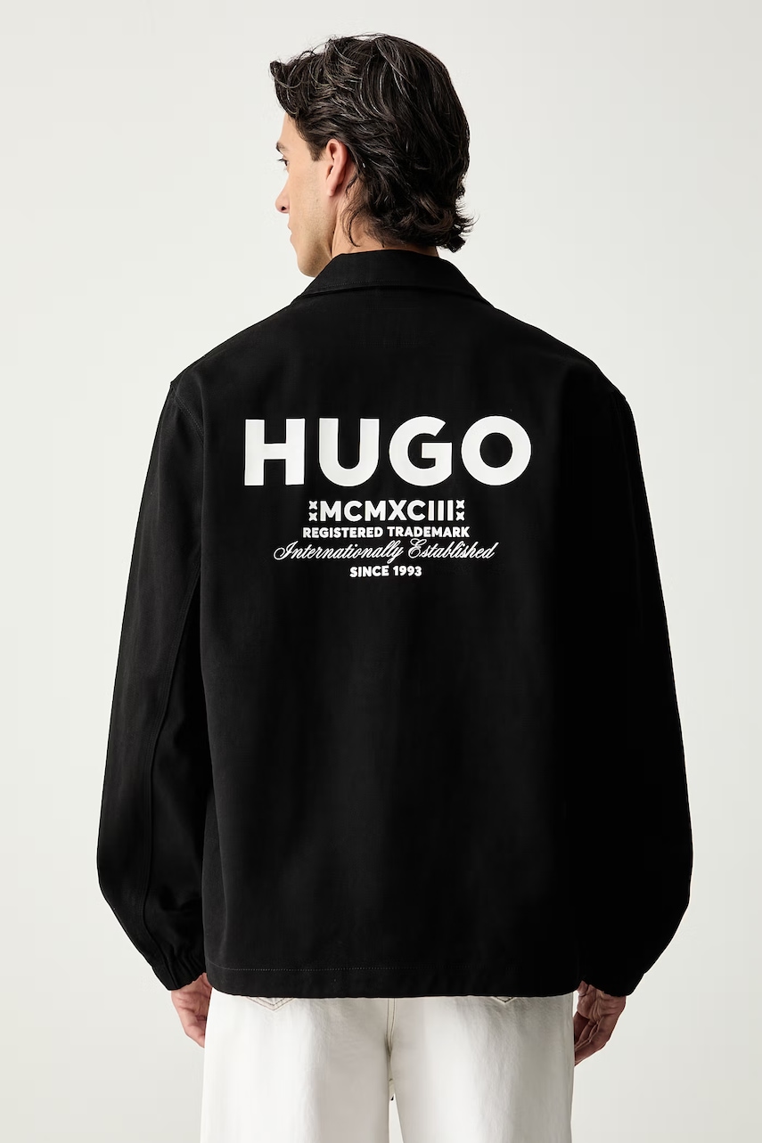 HUGO Blue μπουφάν ανδρικό βαμβακερό Biyo2631