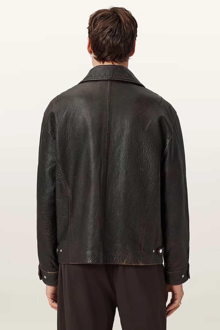 AllSaints bunda pánská kožená STARDAY