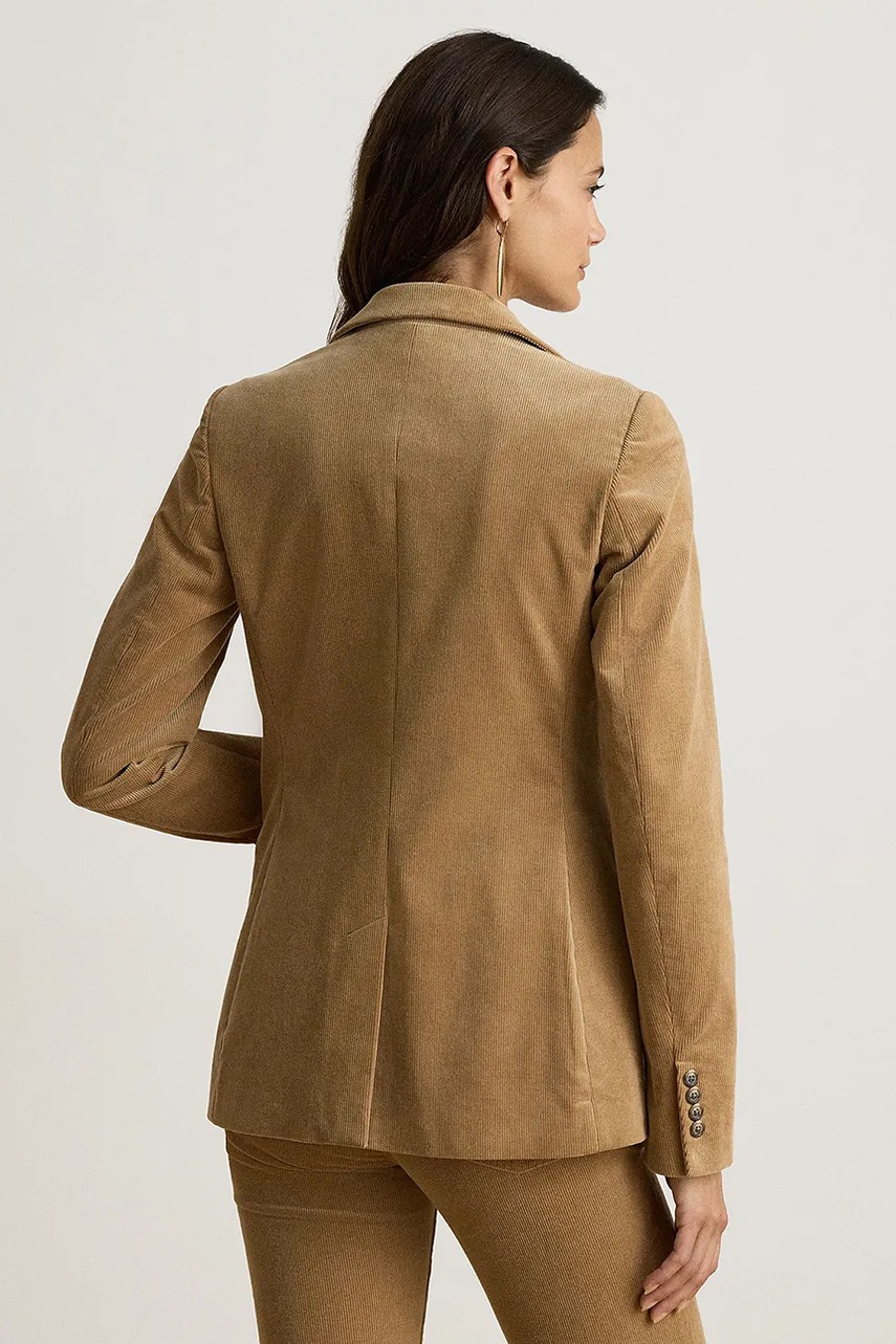 Lauren Ralph Lauren Lauren Ralph Lauren σακάκι γυναικείο βαμβακερό με ελαστάν - 2
