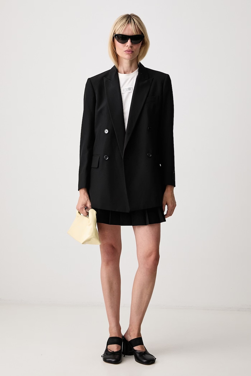 MM6 Maison Margiela MM6 Maison Margiela σταυρωτό σακάκι γυναικείο με πρόσμιξη μαλλιού - 2
