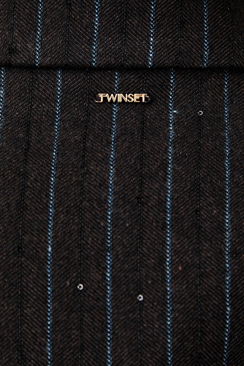 Twinset Twinset μονόπετο σακάκι γυναικείο με βαμβάκι - 5