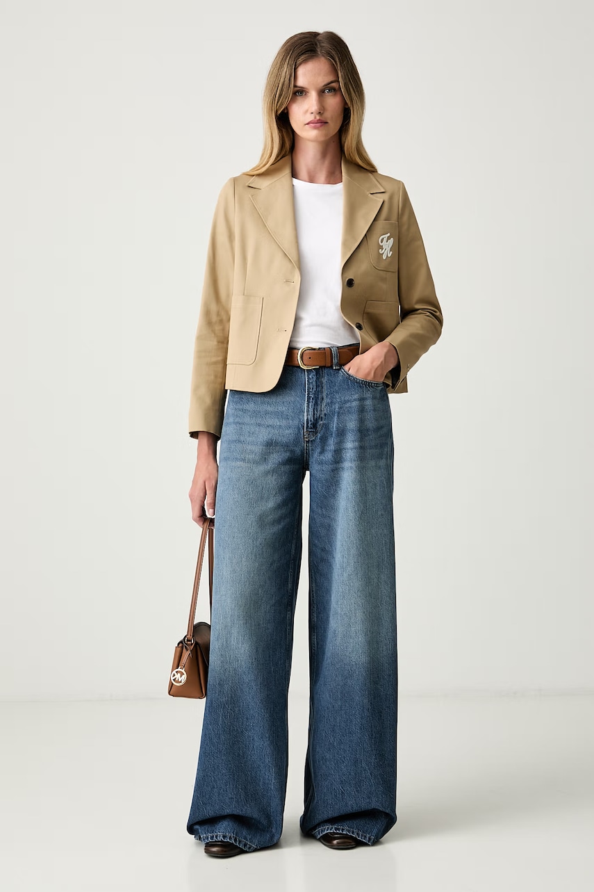 Tommy Hilfiger Tommy Hilfiger σακάκι γυναικείο βαμβακερό - 2