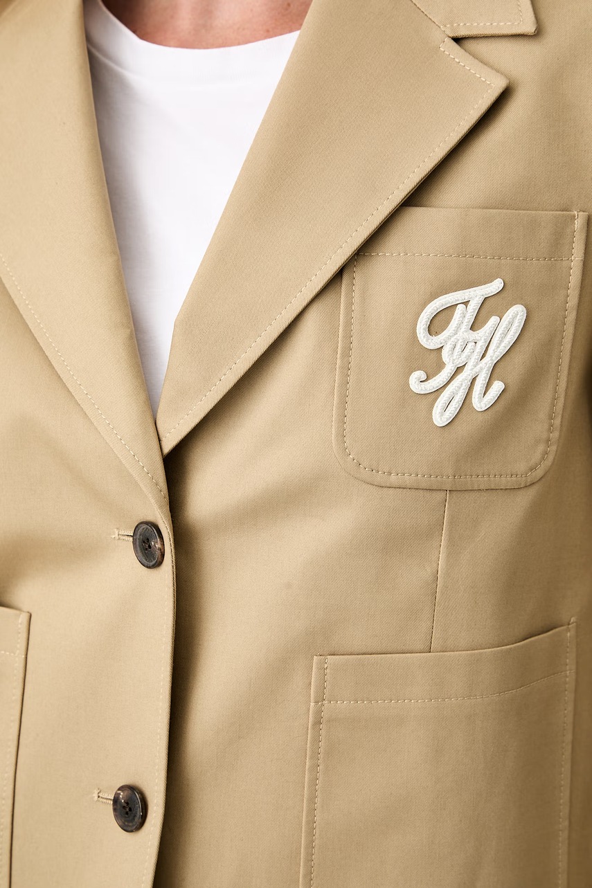 Tommy Hilfiger Tommy Hilfiger σακάκι γυναικείο βαμβακερό - 5