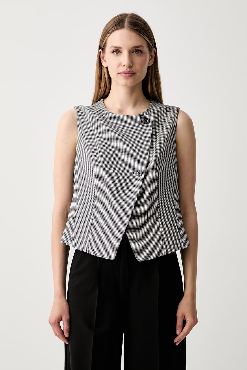 DKNY kamizelka dwurzędowa damska