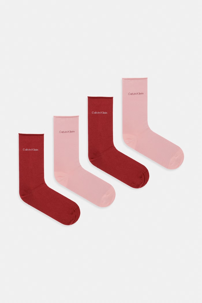 Calvin Klein čarape za žene s pamukom 4-pack