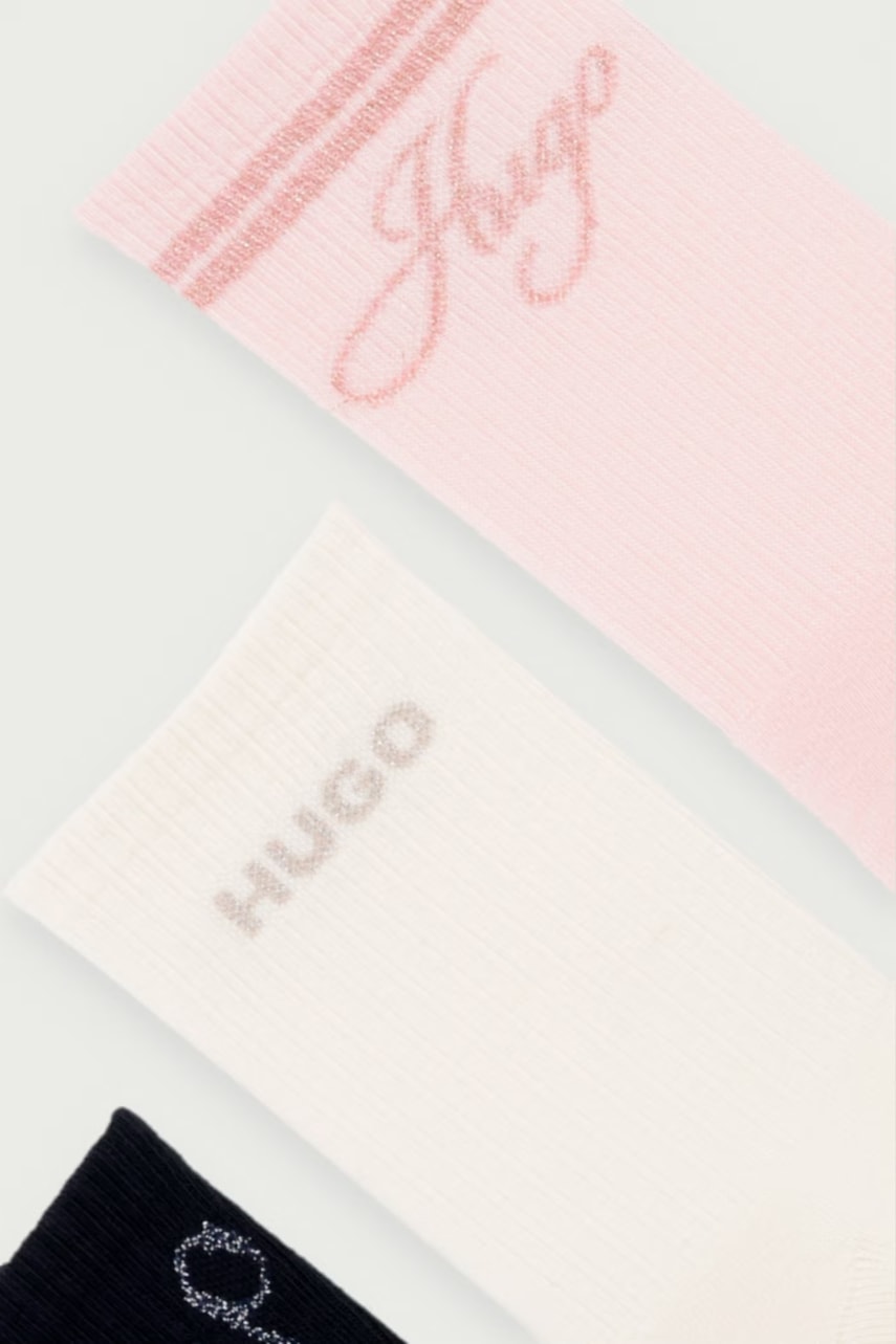 HUGO κάλτσες Γυναικεία 3P QS SHINY LOG 3-pack