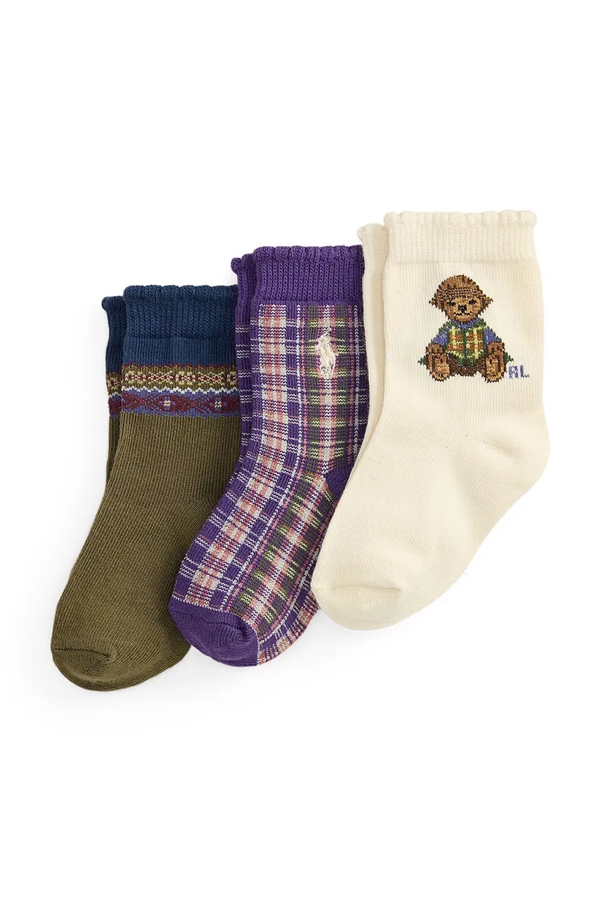 Polo Ralph Lauren  ponožky dojčenské 3-pak
