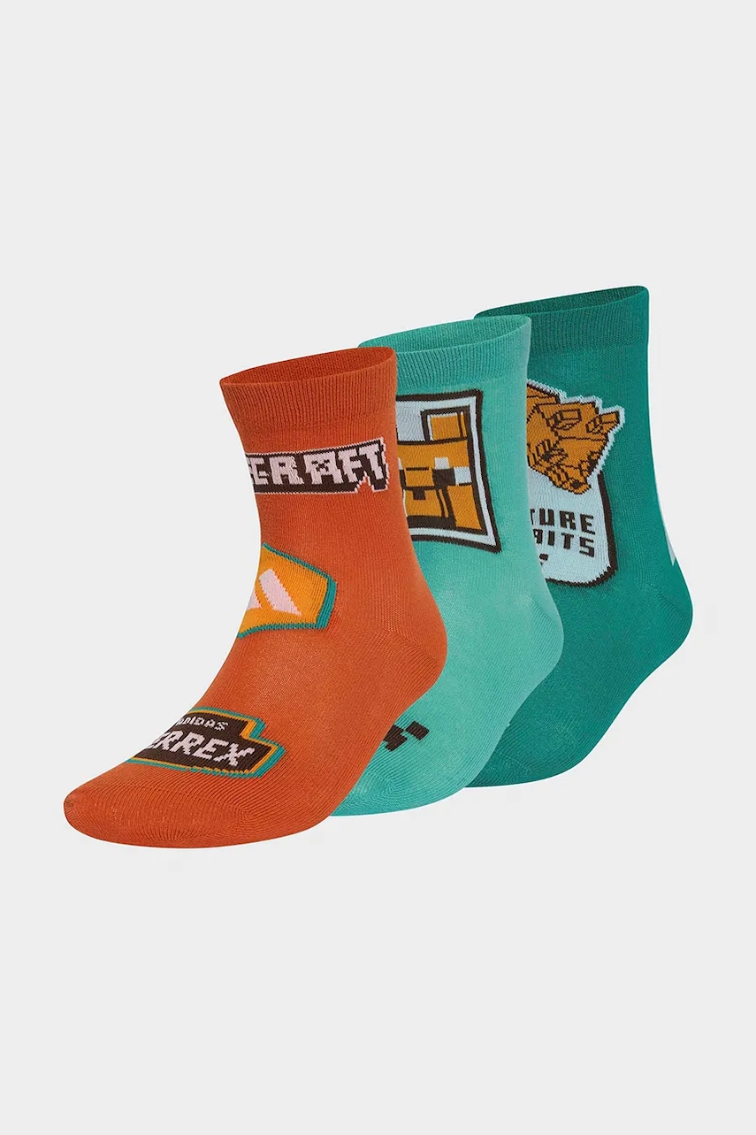 adidas Performance ponožky dětské MINECRAFT 3-pack