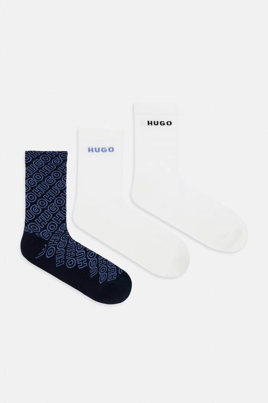 HUGO κάλτσες ανδρικές 3P QS LOGO AOP CC 3-pack