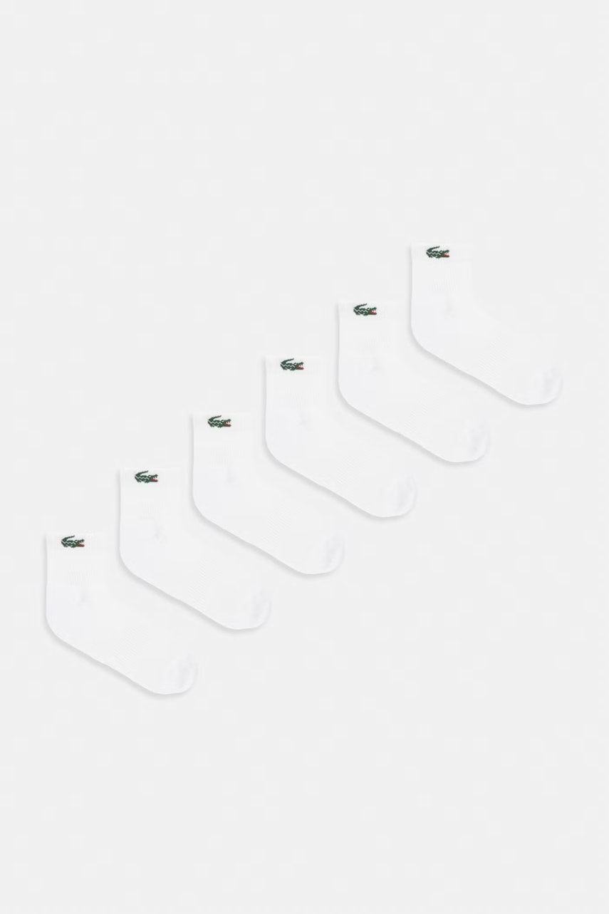 Lacoste  ponožky 6-pack bílé RA9242