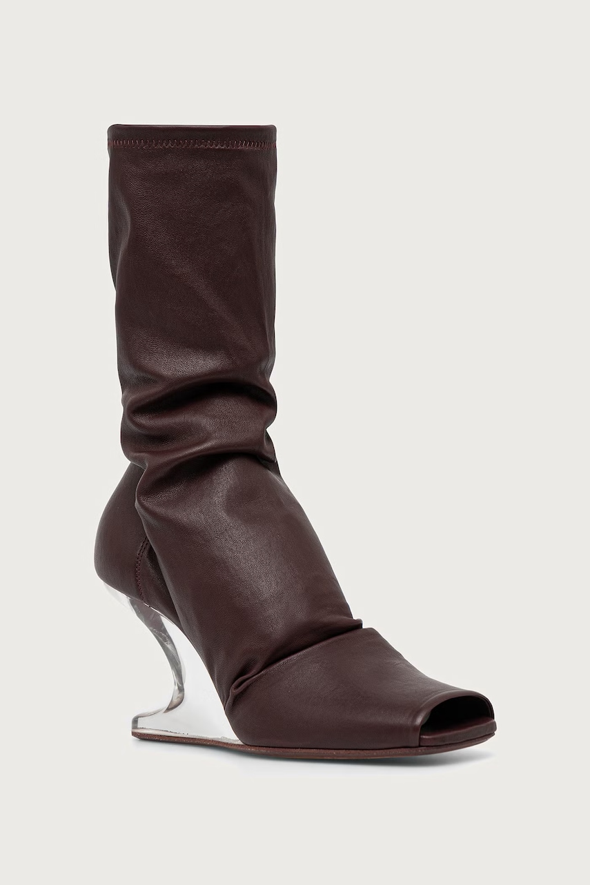 Rick Owens Lilies botine cu vârf deschis pentru femei Cantilever 8