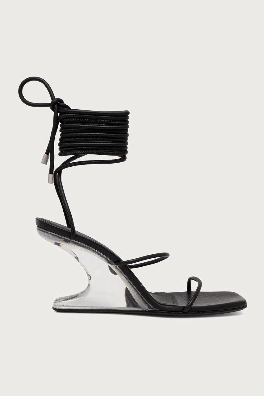 Rick Owens Lilies  сандали със скосена пларформа от кожа Cantilever 8