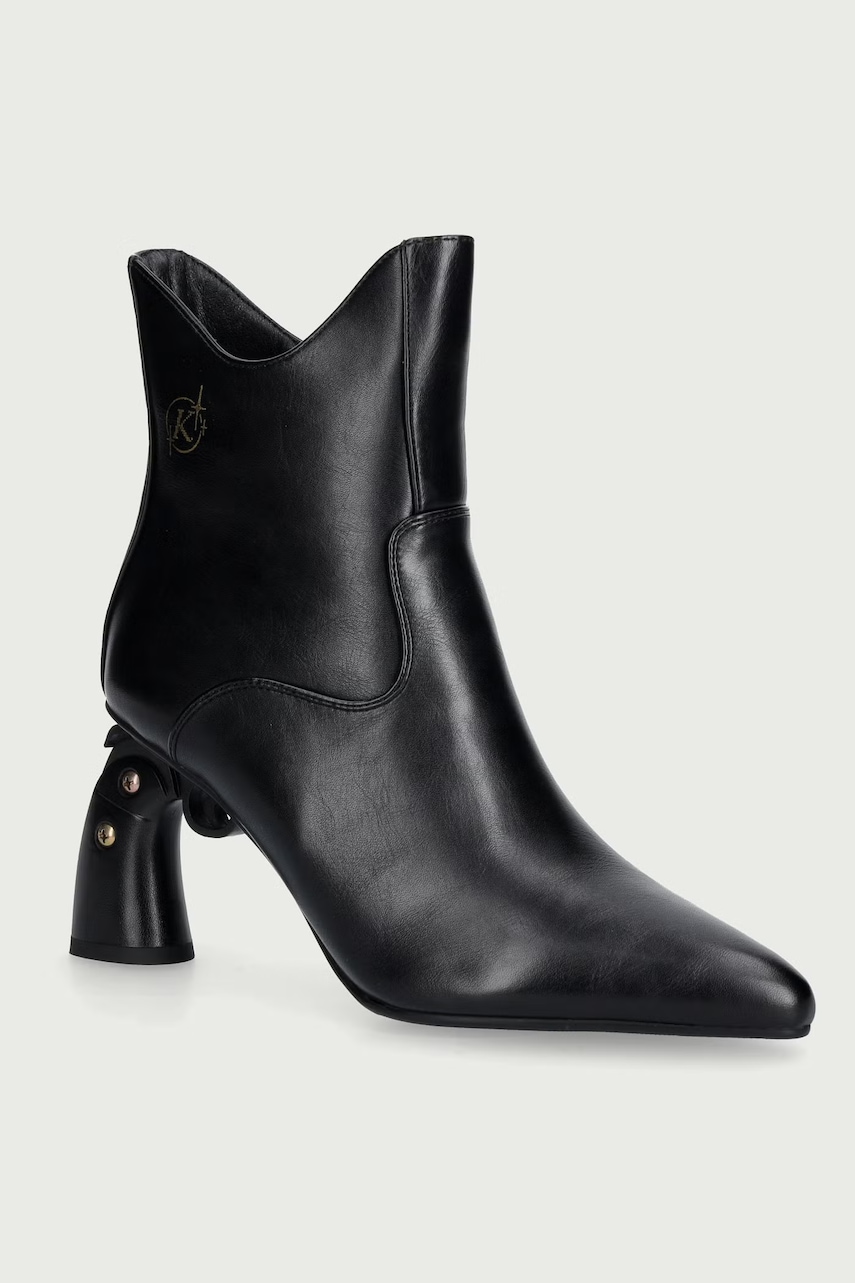 Koi Footwear botine pentru femei GG01-VENDETTA GUN HEEL BOOTS