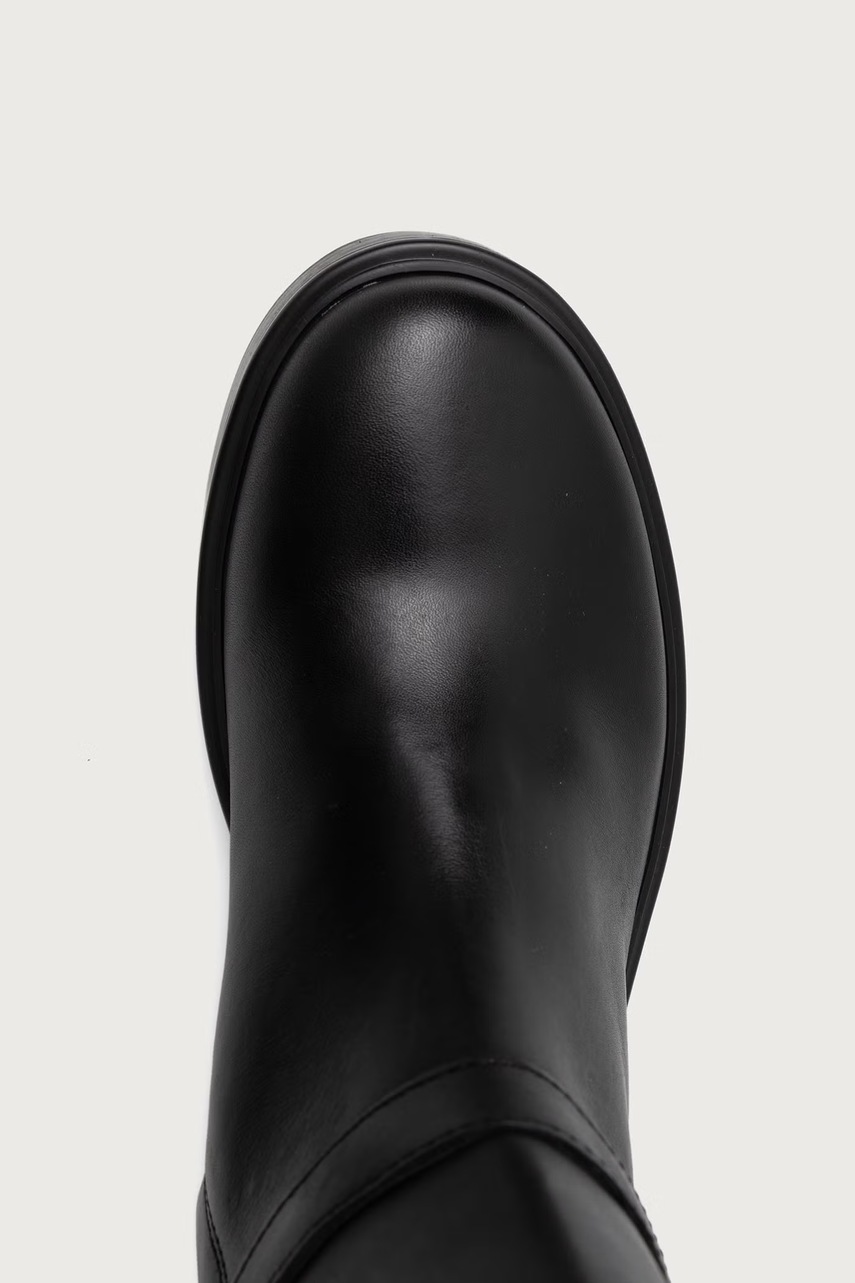 Tommy Hilfiger Tommy Hilfiger μπότες Γυναικεία δερμάτινες TH STUD LEATHER KNEE - 4