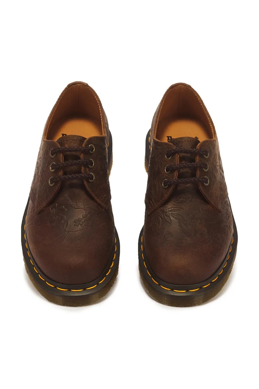 Dr. Martens Dr. Martens κλειστά χαμηλά παπούτσια Γυναικεία δερμάτινα 1461 Emboss Floral - 4