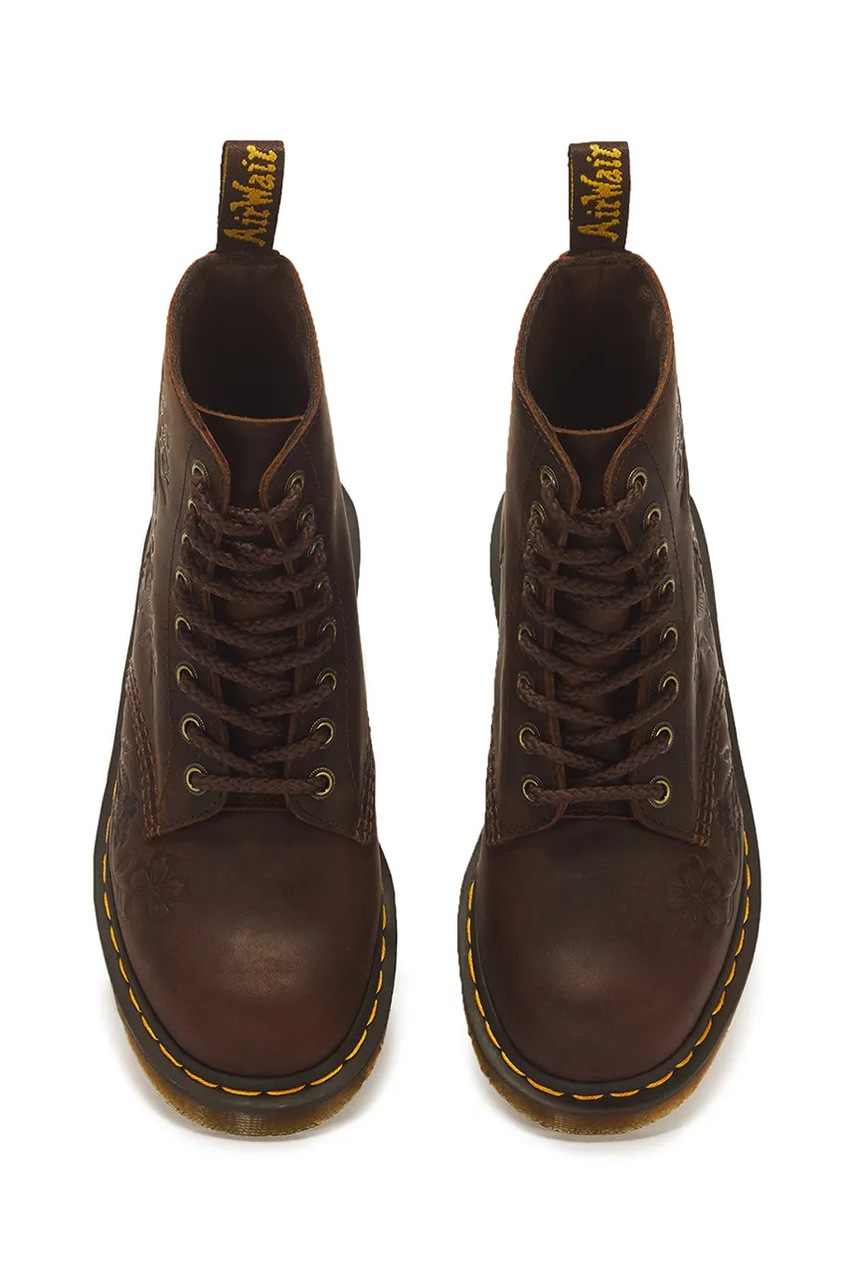 Dr. Martens Dr. Martens Μποτάκια Γυναικεία δερμάτινα 1460 Pascal Emboss Floral - 4