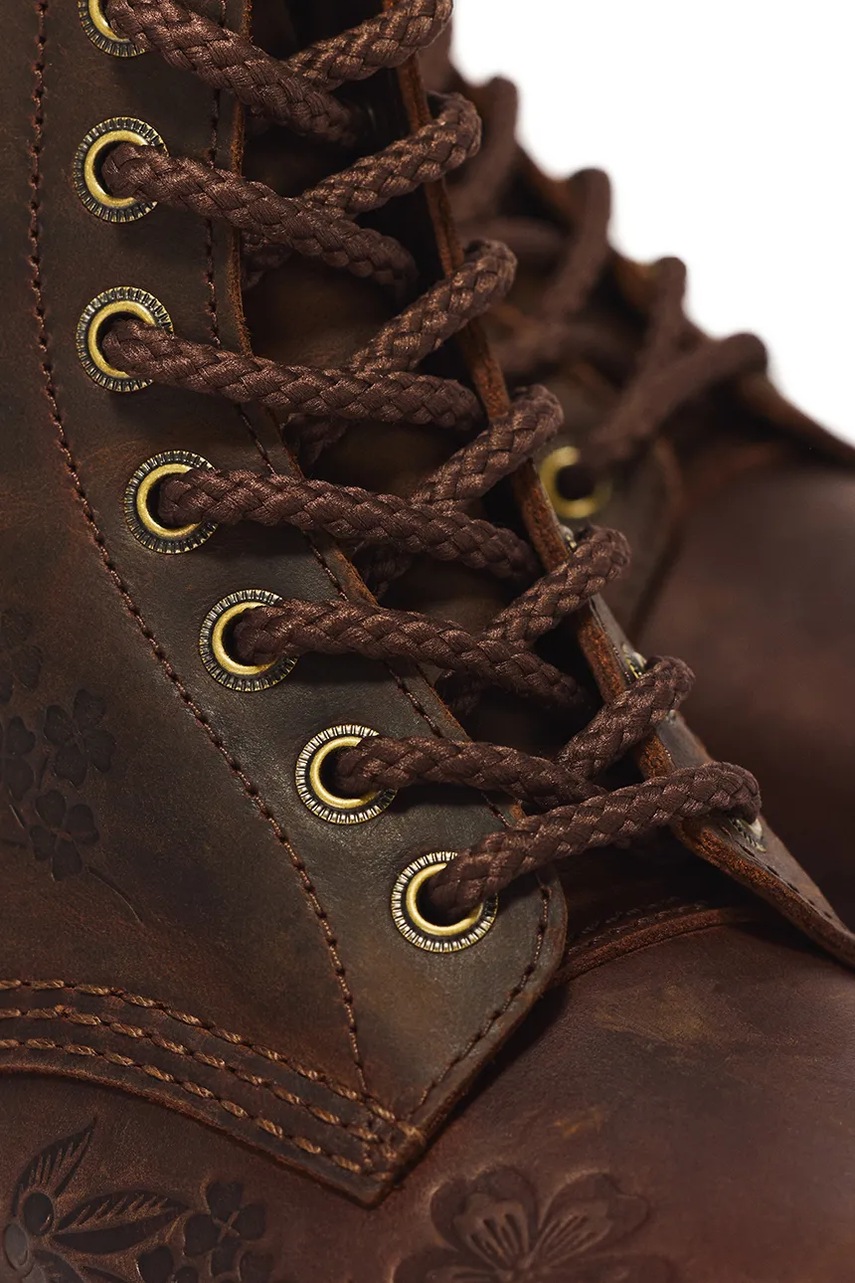 Dr. Martens Dr. Martens Μποτάκια Γυναικεία δερμάτινα 1460 Pascal Emboss Floral - 5
