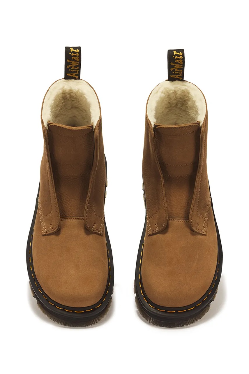 Dr. Martens Dr. Martens μποτάκια με πλατφόρμα nubuck ZebZag Laceless WL - 4