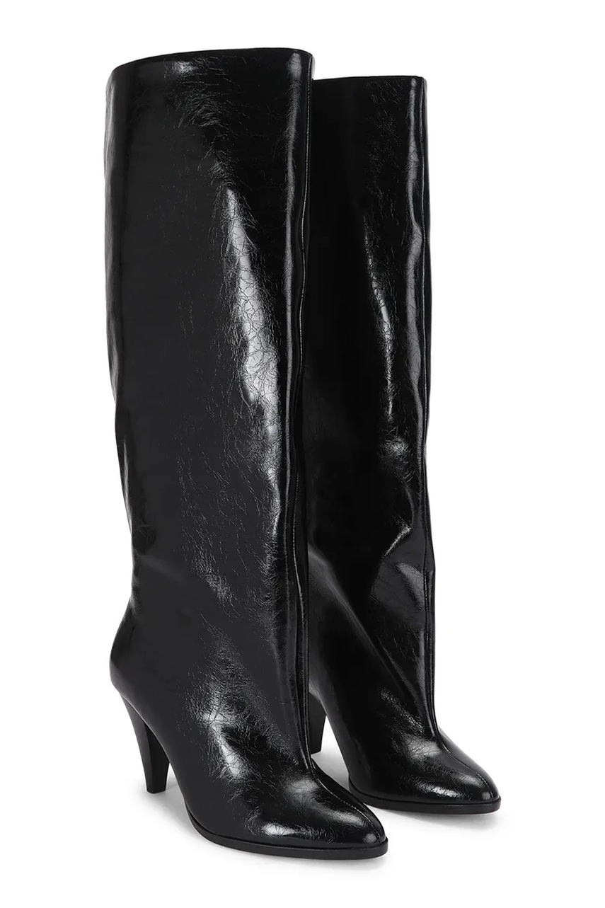 Kurt Geiger London  ботуши под коляното дамски от велур Lambeth Boot Slouchy