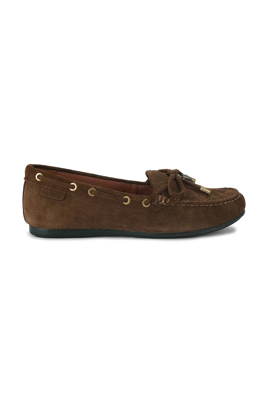 Imagine produs: Kurt Geiger London mocasini pentru femei din piele întoarsă Eagle Moccasin