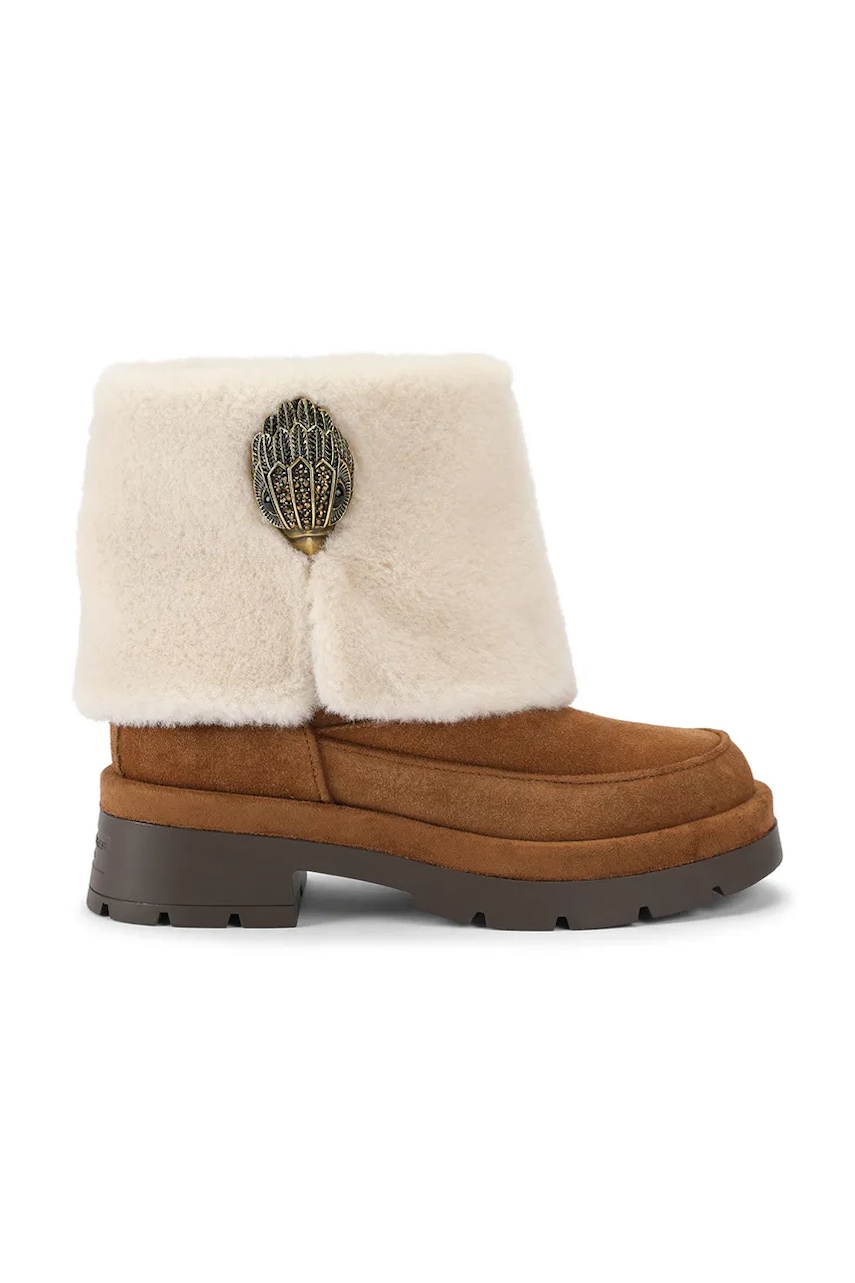 Kurt Geiger London botine pentru femei din piele întoarsă Blighty Cozy Ankle Boot