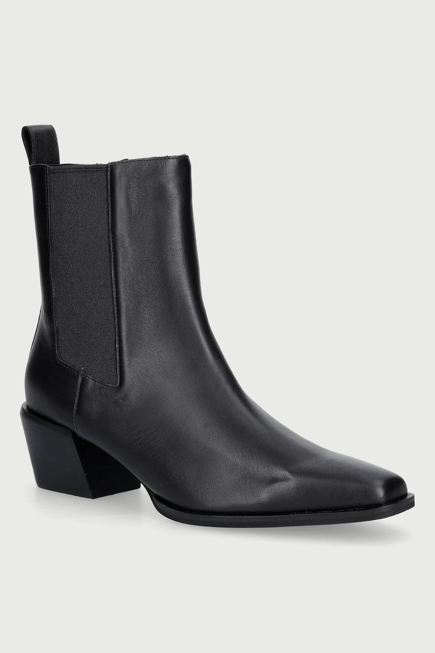 Nokwol μποτάκια Γυναικεία δερμάτινα Dusi Black Leather