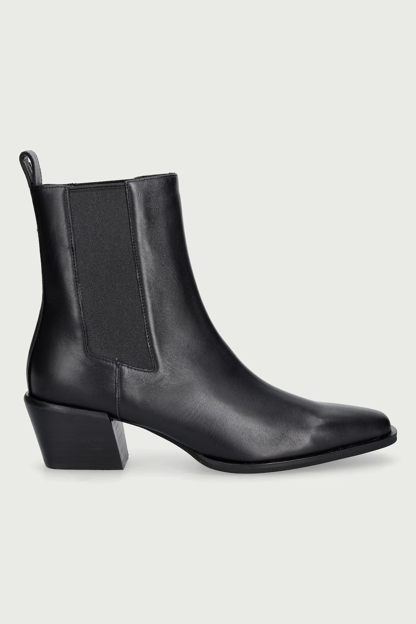 Nokwol μποτάκια Γυναικεία δερμάτινα Dusi Black Leather