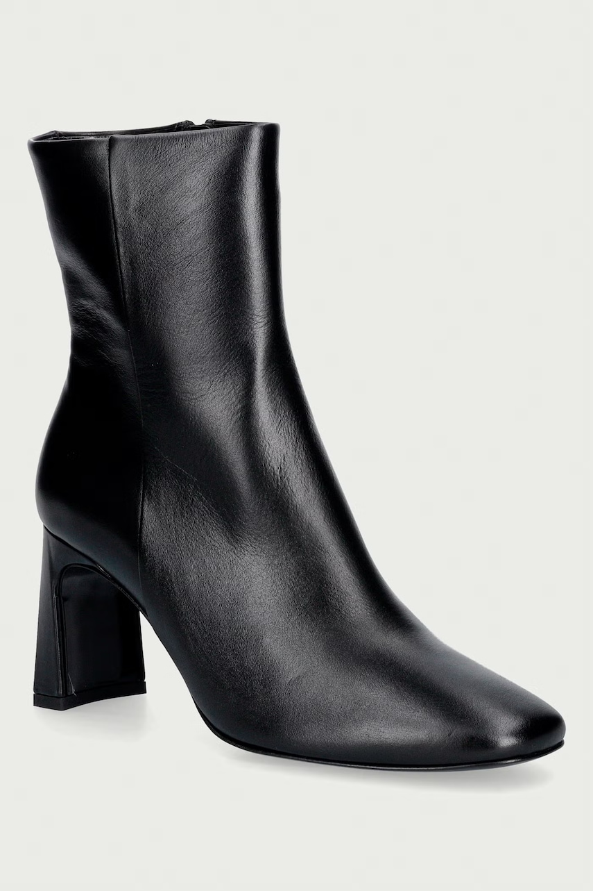 Souliers Martinez členkové čižmy na podpätku dámske kožené KAROL