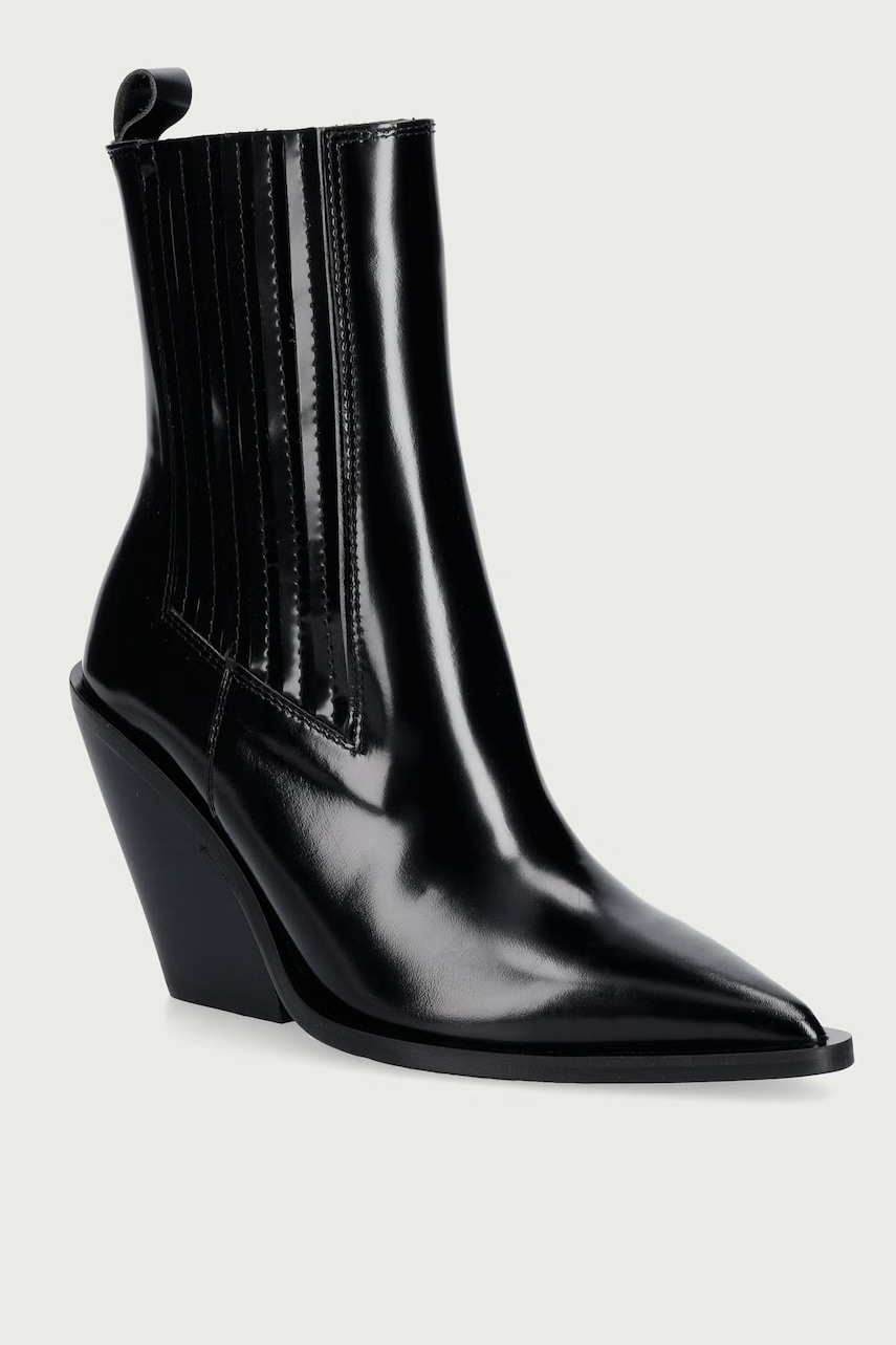 Souliers Martinez ghete scurte pentru femei din piele VEGAS