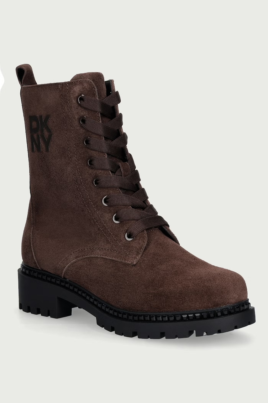 DKNY  botine pentru femei din piele întoarsă Rommily