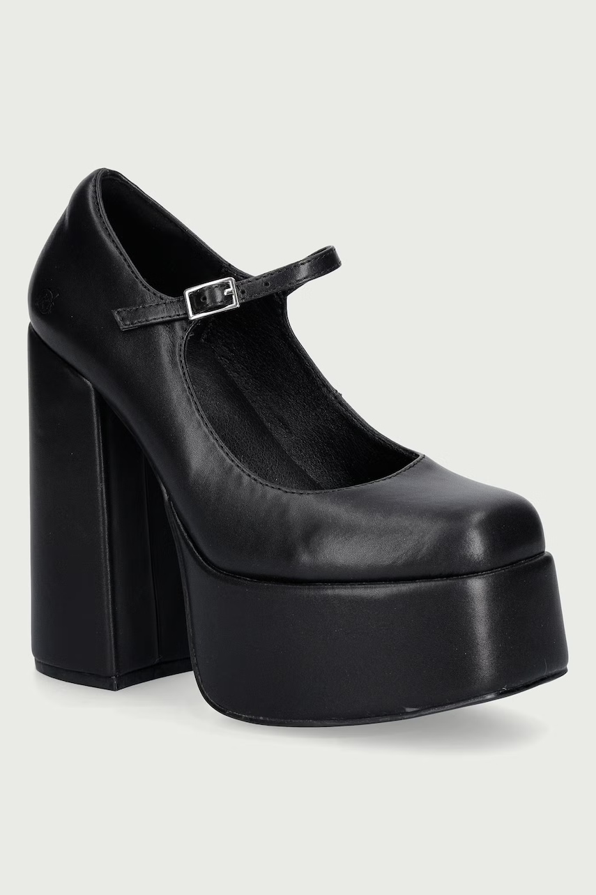 Koi Footwear  lodičky Darkbloom Black Platform