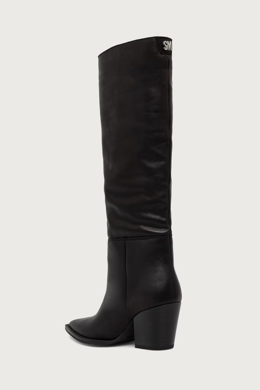 Steve Madden Steve Madden μπότες block heel γυναικείες δερμάτινες Menthe - 3