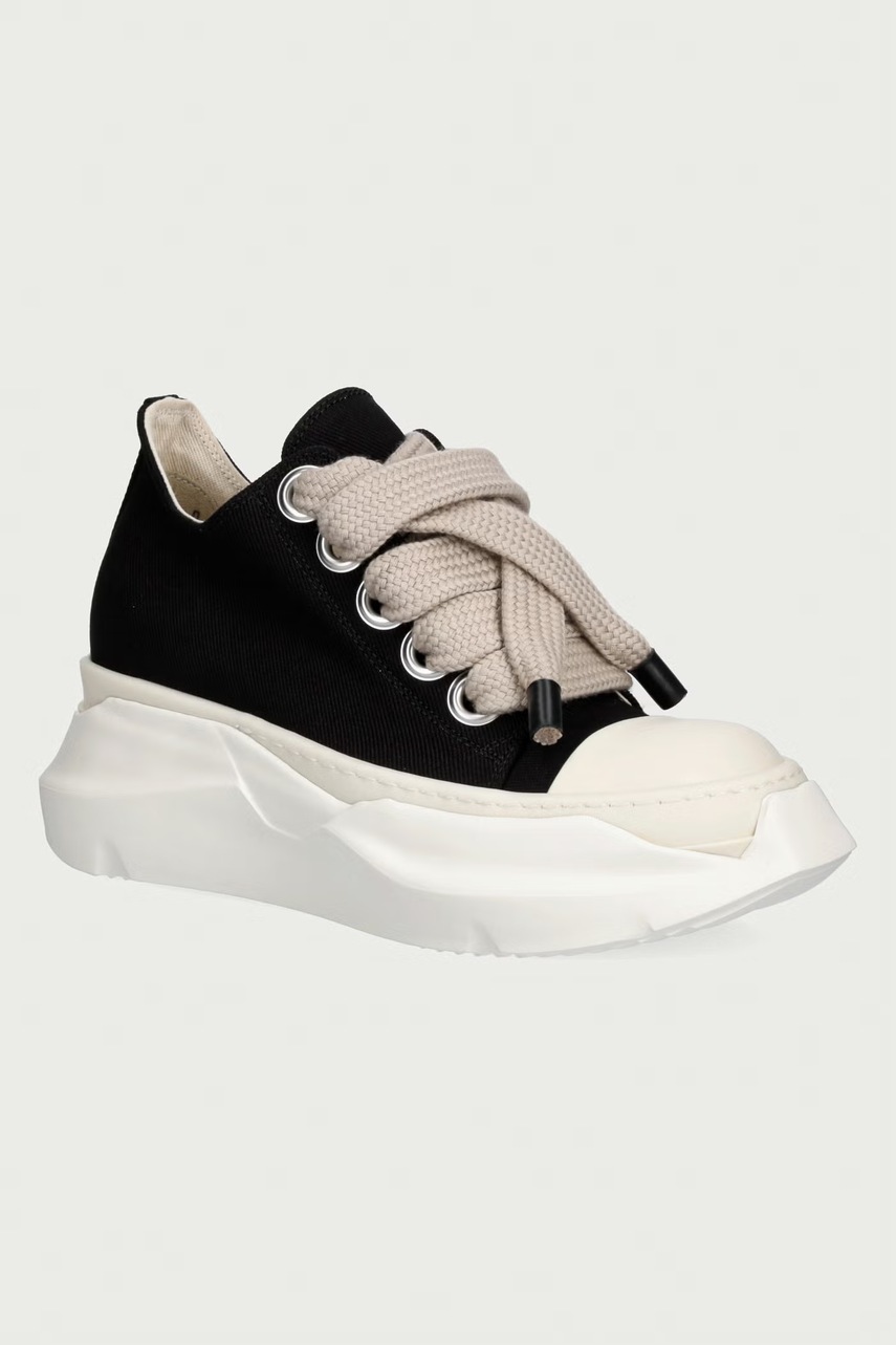 Rick Owens DRKSHDW  Jumbolace Abstract Low teniși pentru femei cu platformă