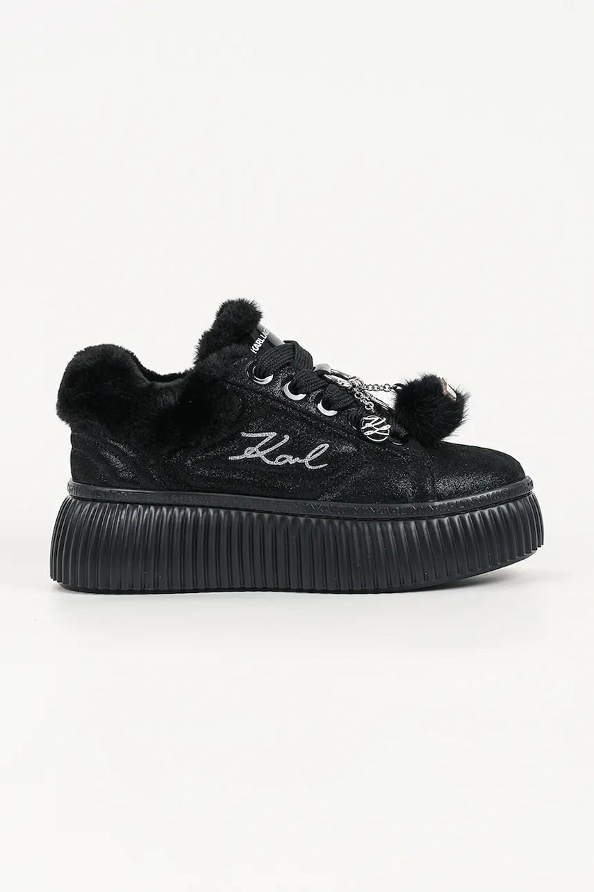 Karl Lagerfeld  Kreeper sneakers pentru femei din piele întoarsă