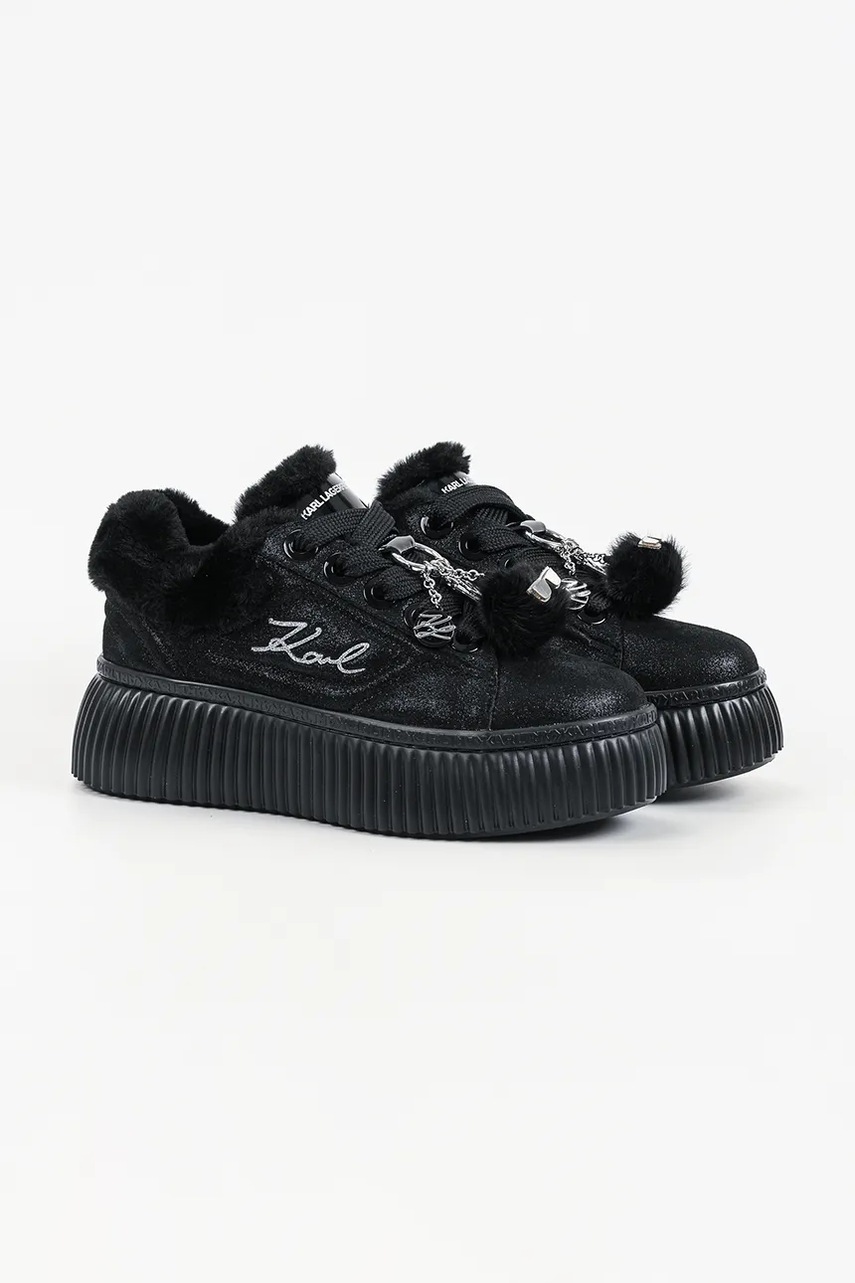 Karl Lagerfeld Kreeper sneakers γυναικεία σουέτ