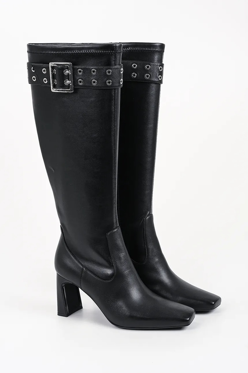 Karl Lagerfeld μπότες block heel Γυναικείες δερμάτινες Kati