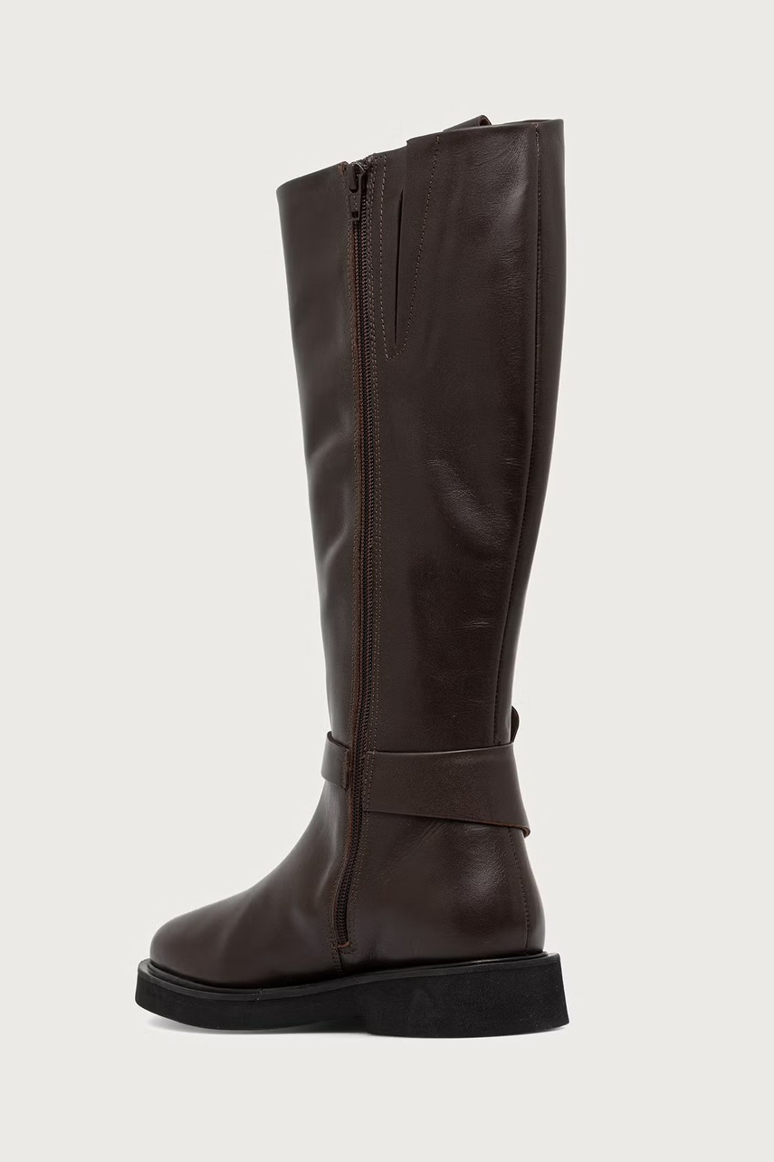 Barbour Barbour μπότες με ίσιο τακούνι Γυναικείες δερμάτινες Theodora - 3