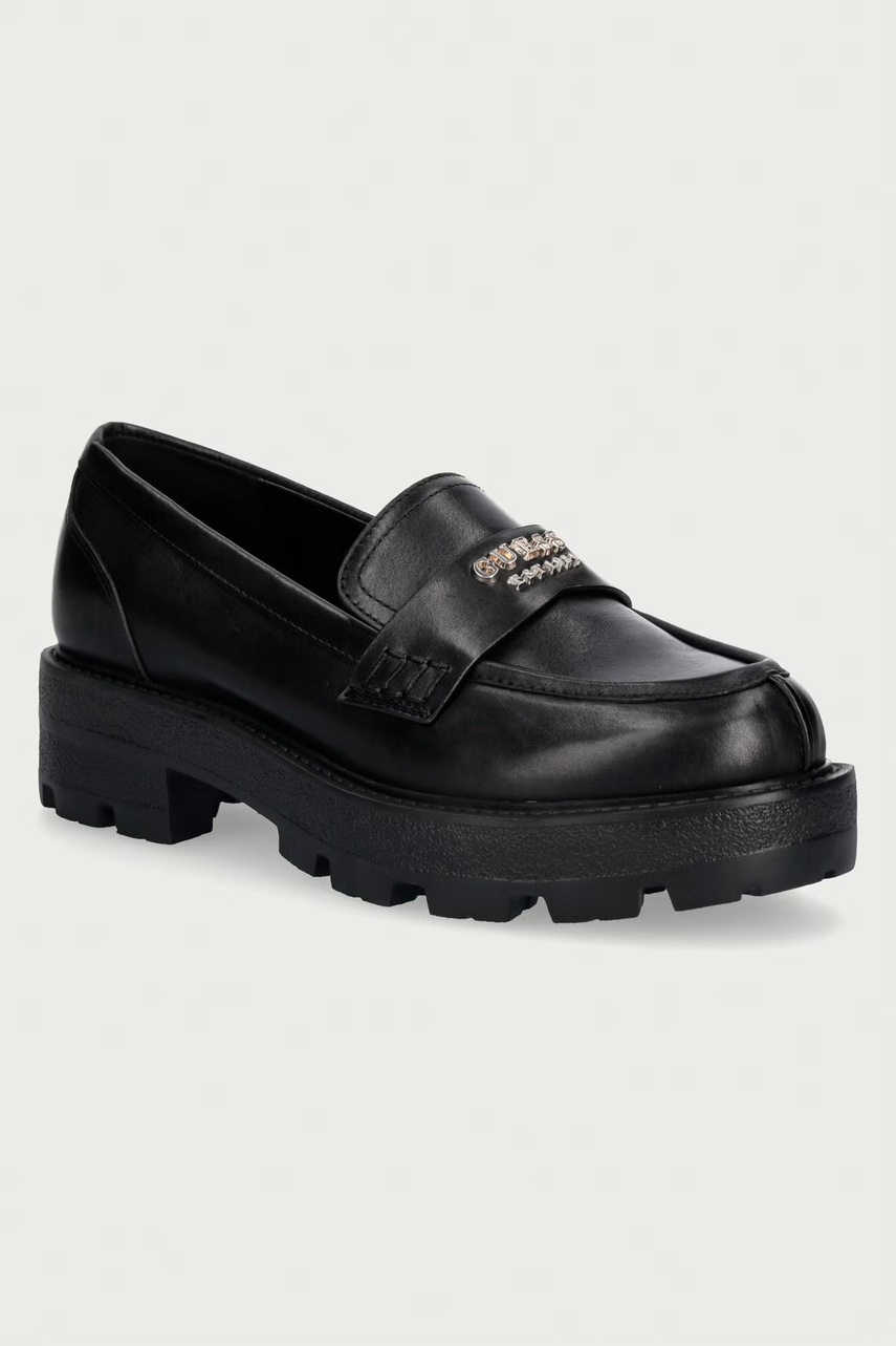 Guess  mocasini pentru femei din piele YAMINA