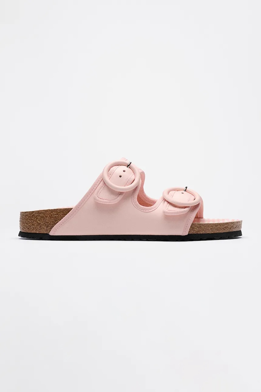 Birkenstock 1774 x Repetto Arizona Round Buckle NL klapki na płaskim obcasie damskie skórzane