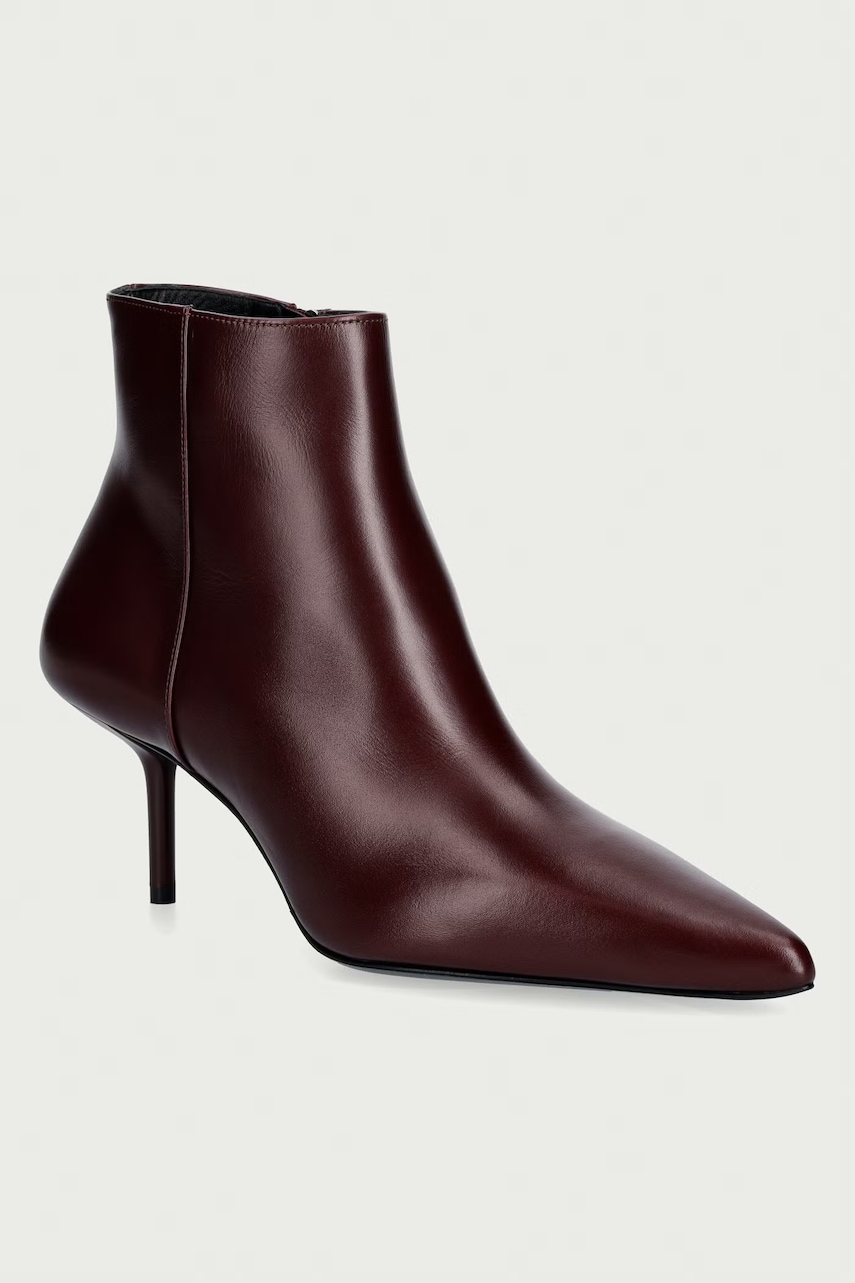 Max Mara botki damskie skórzane