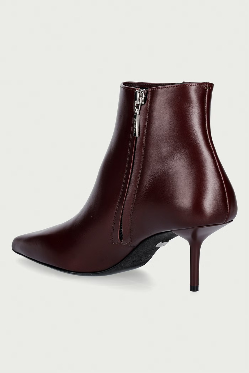 Max Mara botki damskie skórzane (zdjęcie 3)