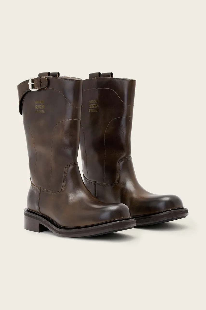 AllSaints  боти дамски от кожа Morris Pull On Boot