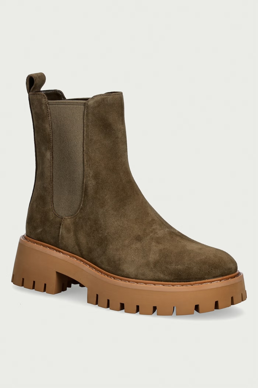 MICHAEL Michael Kors MICHAEL Michael Kors μπότες τσέλσι Γυναικείες nubuck Asher Flat Bootie