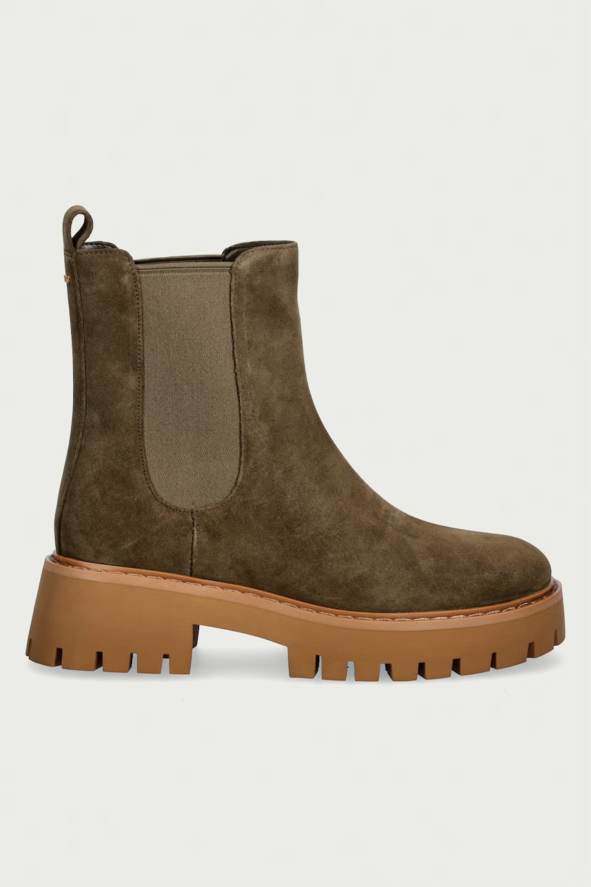 MICHAEL Michael Kors μπότες τσέλσι Γυναικείες nubuck Asher Flat Bootie