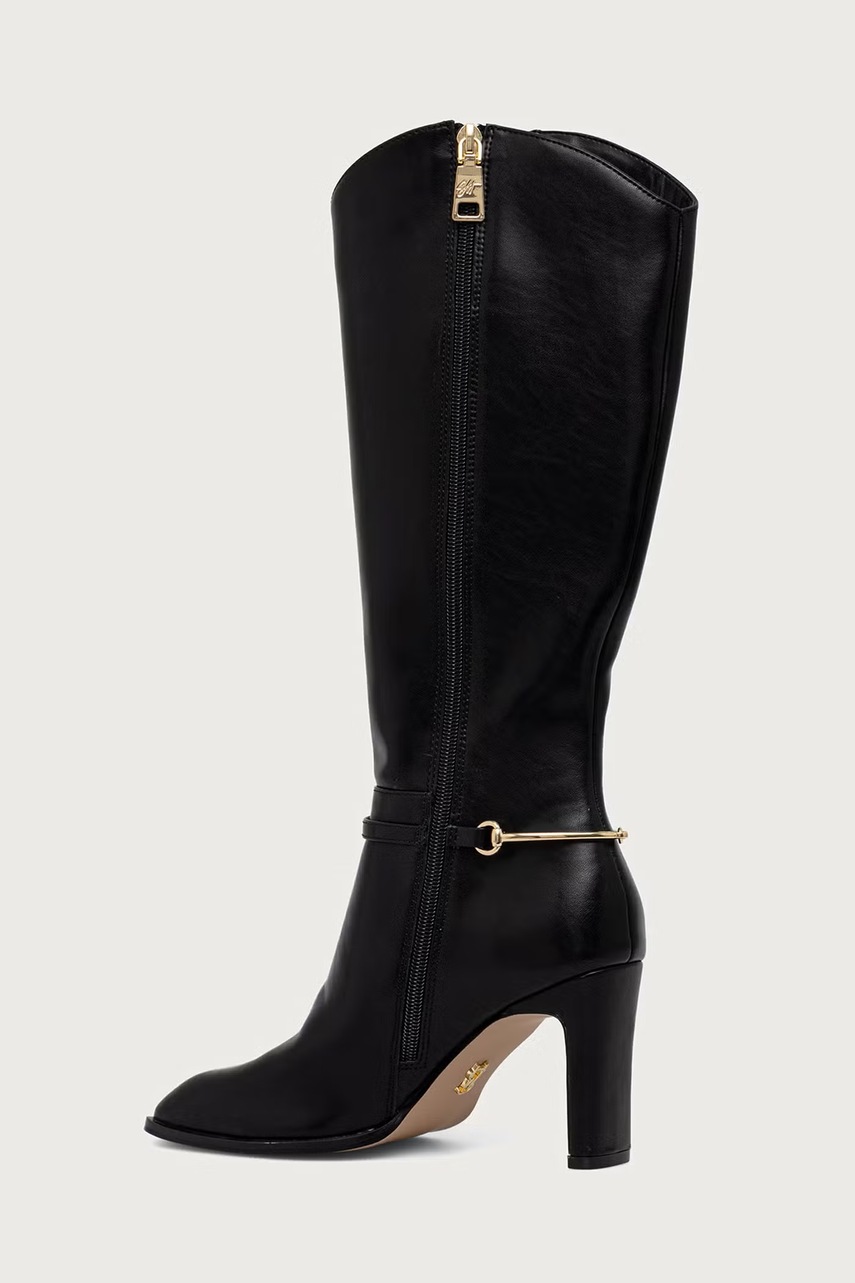 Steve Madden Steve Madden μπότες block heel γυναικείες δερμάτινες Shield - 3