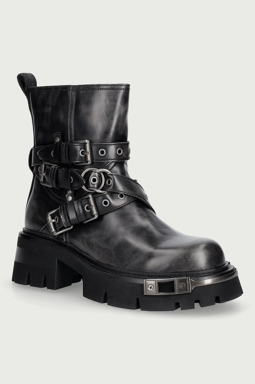 Buffalo  botine pentru femei Soraya Heavy Biker Mid