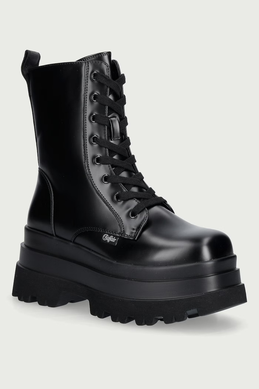 Buffalo  workery na platforme dámske Jupiter Lace Up Mid
